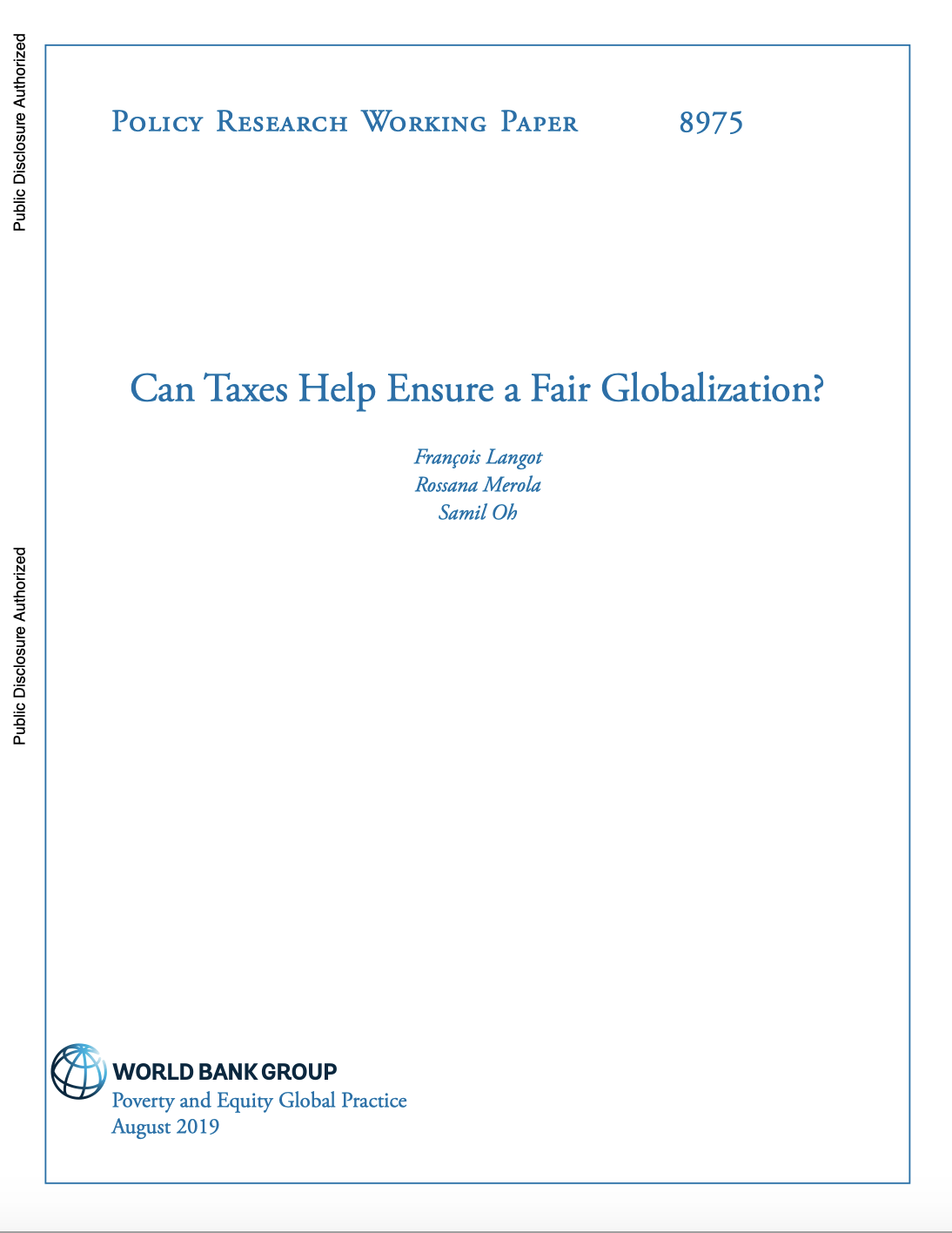Can Taxes Help Ensure A Fair Globalization?